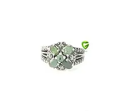 انگشترزمرد5 نگین کد 1658