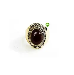 انگشترطرح عقیق برنزکد1639