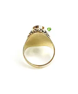 انگشترطرح عقیق برنزکد1639