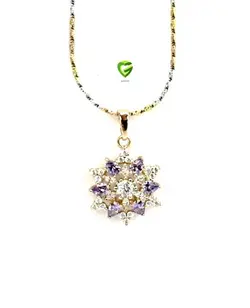 آویزنگین بنفش شیک کد1628