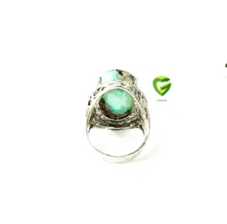 انگشترفیروزه خیلی بزرگ کد1619