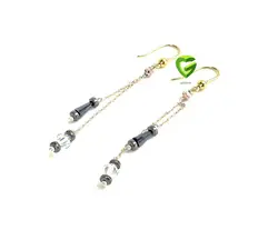 گوشواره زردرزگلد کد 1525