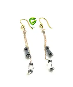 گوشواره زردرزگلد کد 1525