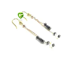 گوشواره زردرزگلد کد 1525