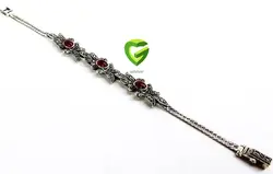 دستبندنگین قهوهای تای کد1520