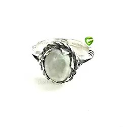 انگشترعقیق سفید خراسان کد1476