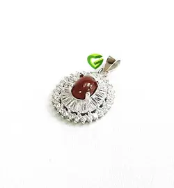 آویزخراسان عقیق کبدی کد1440