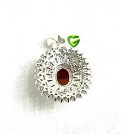 آویزخراسان عقیق کبدی کد1440