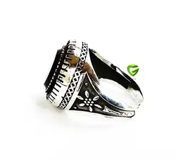 انگشتربیضی مشکی دورقرمز کد1405