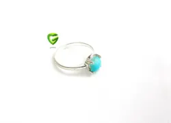 انگشترفیروزه ریز بیضی کد1379