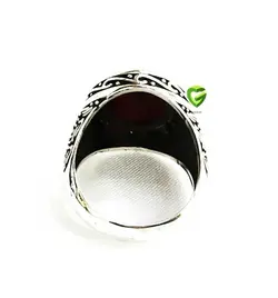 انگشترقهوه ای دورنگین کد1371