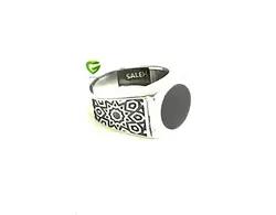 انگشتراونیکس مشکی گرد کد1361