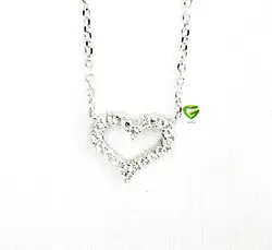 آویزنقره قلب پرکار کد1352