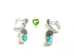 گوشواره فیروزه بالاگرد کد1347