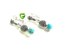 گوشواره فیروزه بالاگرد کد1347