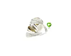 انگشتردوپیچ نگینی کد 1338