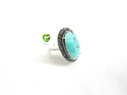 انگشتر فیروزه دورسنگ کد1329