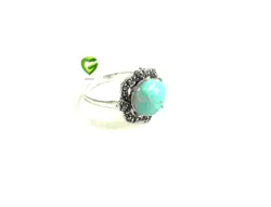 انگشترفیروزه گل شیک کد1324