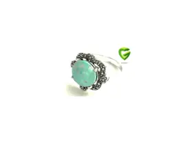 انگشترفیروزه گل شیک کد1324