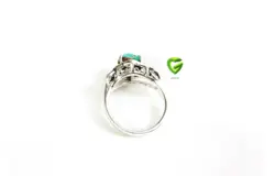 انگشترفیروزه نیشابورسیاه قلم کد1313