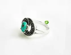 انگشتردوماه پیچ فیروزه کد1267