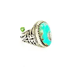 انگشترفیروزه فلت کد 1258