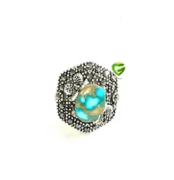 انگشترفیروزه طرح جهان کد1247