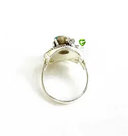 انگشترفیروزه طرح جهان کد1247