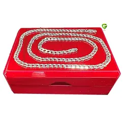 زنجیرنقره ایتالیایی کارتیرتراش کد1201