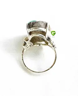 انگشترفیروزه جذاب بیضی کد1203