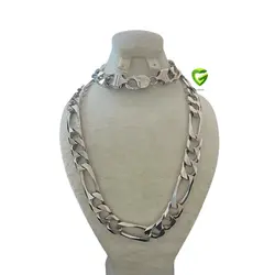 زنجیرنقره فیگارودرشت ترک کد1186