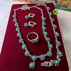 سرویس زیبافیروزه گل کد1172