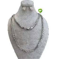 زنجیرنقره کارتیرمربع ریزکد 1167