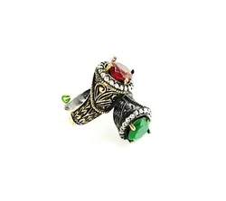 انگشترنقره عثمانی یاقوت1 کد1156