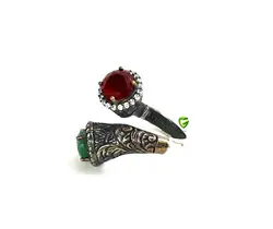 انگشترنقره عثمانی دوسر کد1107