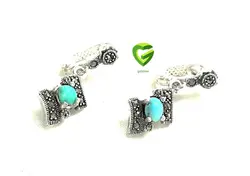 نیمست نقره فیروزه زیبا1کد1096