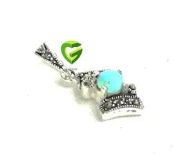 نیمست نقره فیروزه زیبا1کد1096