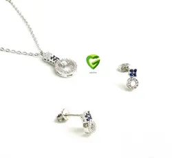 نیمست ریزنقره گردصورتی کد1090