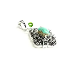 آویزنقره فیروزه نیشابورتک کد1085