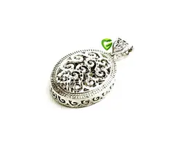 آویزنقره تراش ترمه کد1034