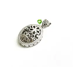 آویزنقره تراش دوگل کد1033