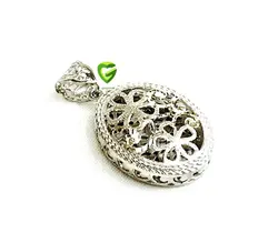 آویزنقره تراش دوگل کد1033