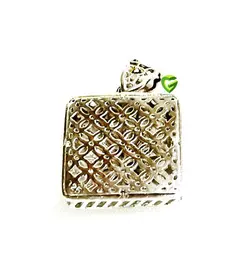 آویزنقره تراش مربعی کد1022