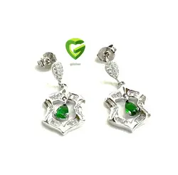 نیمست نقره سبزاشک کد1016