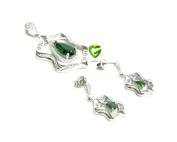 نیمست نقره سبزاشک کد1016