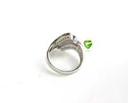 انگشترنقره ساده پیچ کد1002