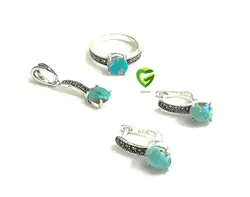 نیمست نقره فیروزهمیله کد972