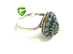 نیمست نقره عثمانی زمردکد963