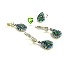 نیمست نقره عثمانی زمردکد963