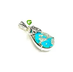 آویزنقره فیروزه اشکa کد937